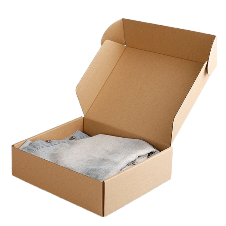Custom Kraft Mailer Boxes | Natural Kraft Outside Inner Thank You Botanical Print for Apparel Organic Brands | MOQ 100 pcs