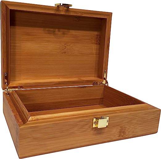 Custom Natural Walnut Teak Solid Wood Hinged Storage Box | Multi-Style Gold Antique Bronze Lock & Hinge Hardware Natural or Velvet Interior Multi-Size for Cigar Humidor Jewelry Coin Souvenir Tea Keepsake | MOQ 100 pcs