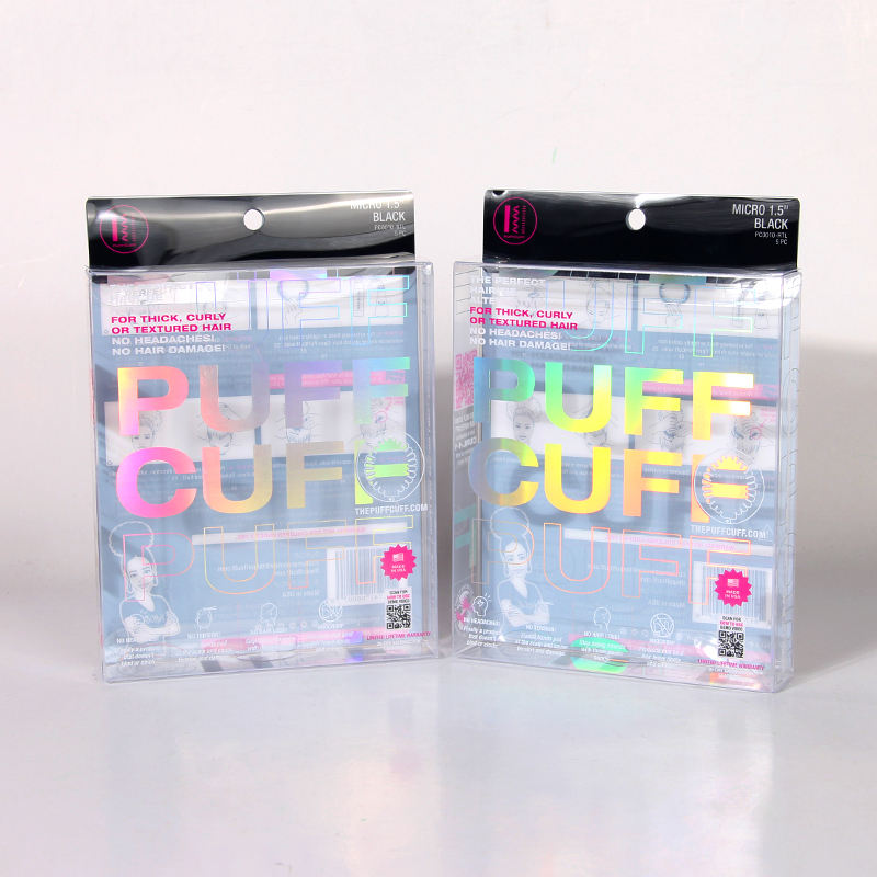Custom Full Color Printed Clear Frosted Colored Transparent PVC Folding Packaging Box | UV Print Gold Foil Matte Gloss Finish Multi-Size for Beauty Skincare Health Food Small Electronics Apparel Retail Brand | MOQ 100 pcs
