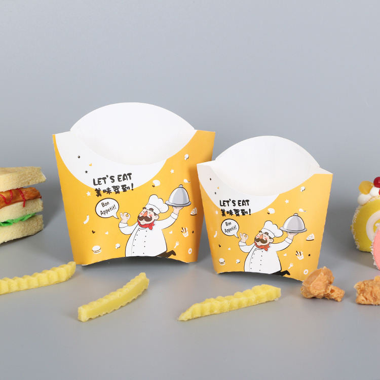 Custom Cartoon Printed Fast Food Paper Box Set | Chicken Bucket Burger Box Fry Cup & Tray | MOQ 100 pcs