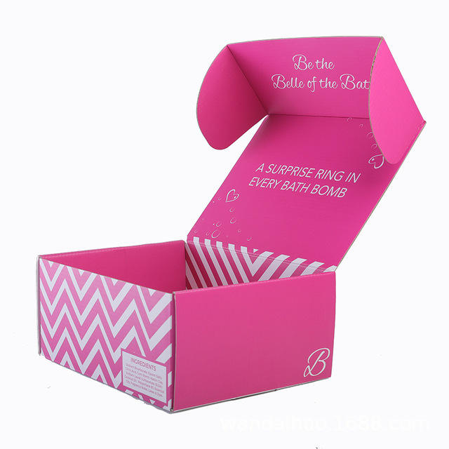 Cajas de envío con tapa interior personalizadas en oro rosa | Sello de "Gracias" y eslogan para marcas de belleza, cuidado de la piel, moda femenina y regalos | MOQ 100 unidades