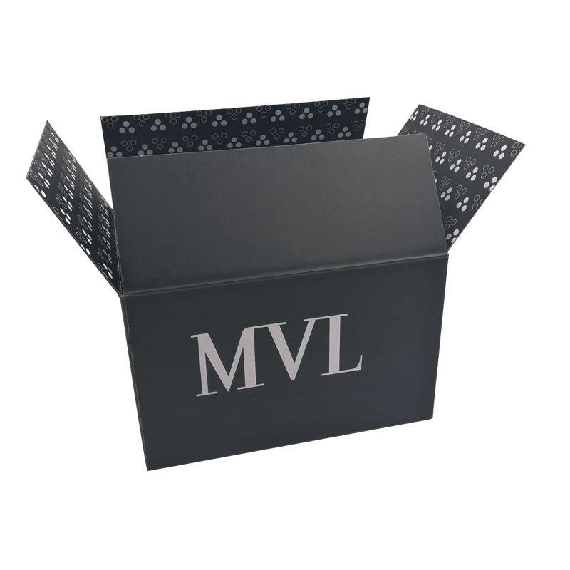 Cajas de envío corrugadas personalizadas con marca | Impresión a todo color interior y exterior para comercio electrónico y cajas de suscripción | Cantidad mínima de pedido 100 unidades