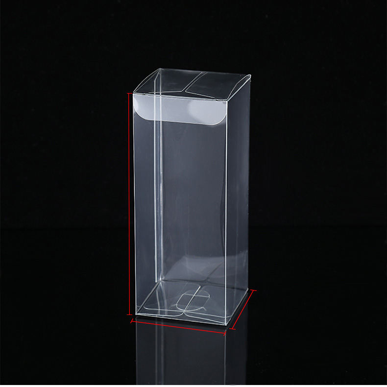 Custom Crystal Clear PVC Folding Square & Rectangle Display Box | Multi-Size Top Insert Closure for Action Figure Toy Skincare Aromatherapy Food Gift Wedding Favor Brand Transparent Packaging | MOQ 100 pcs