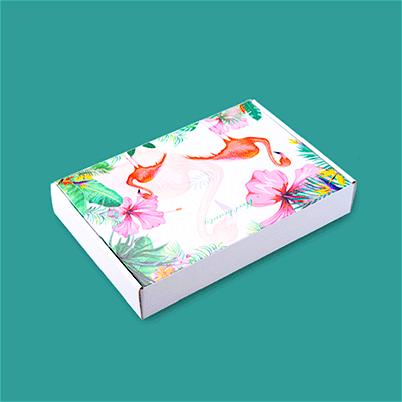 Cajas de envío personalizadas a todo color | Embalaje de envío con arte floral e ilustraciones | Cantidad mínima de pedido: 1000 unidades