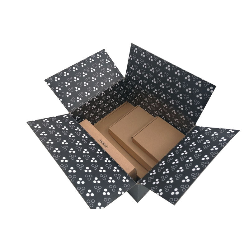 Cajas de envío corrugadas personalizadas con marca | Impresión a todo color interior y exterior para comercio electrónico y cajas de suscripción | Cantidad mínima de pedido 100 unidades