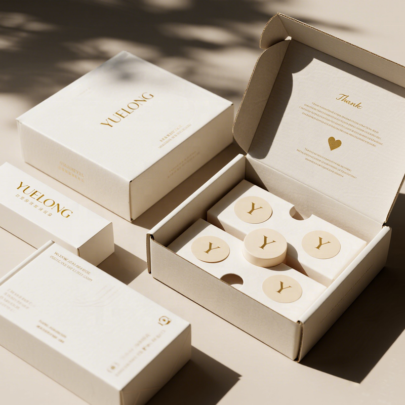 Custom Eco Minimalist Printed Mailer Boxes | Single Color Outside Inner Thank You Print for Apparel Skincare Organic Brands | MOQ 100 pcs