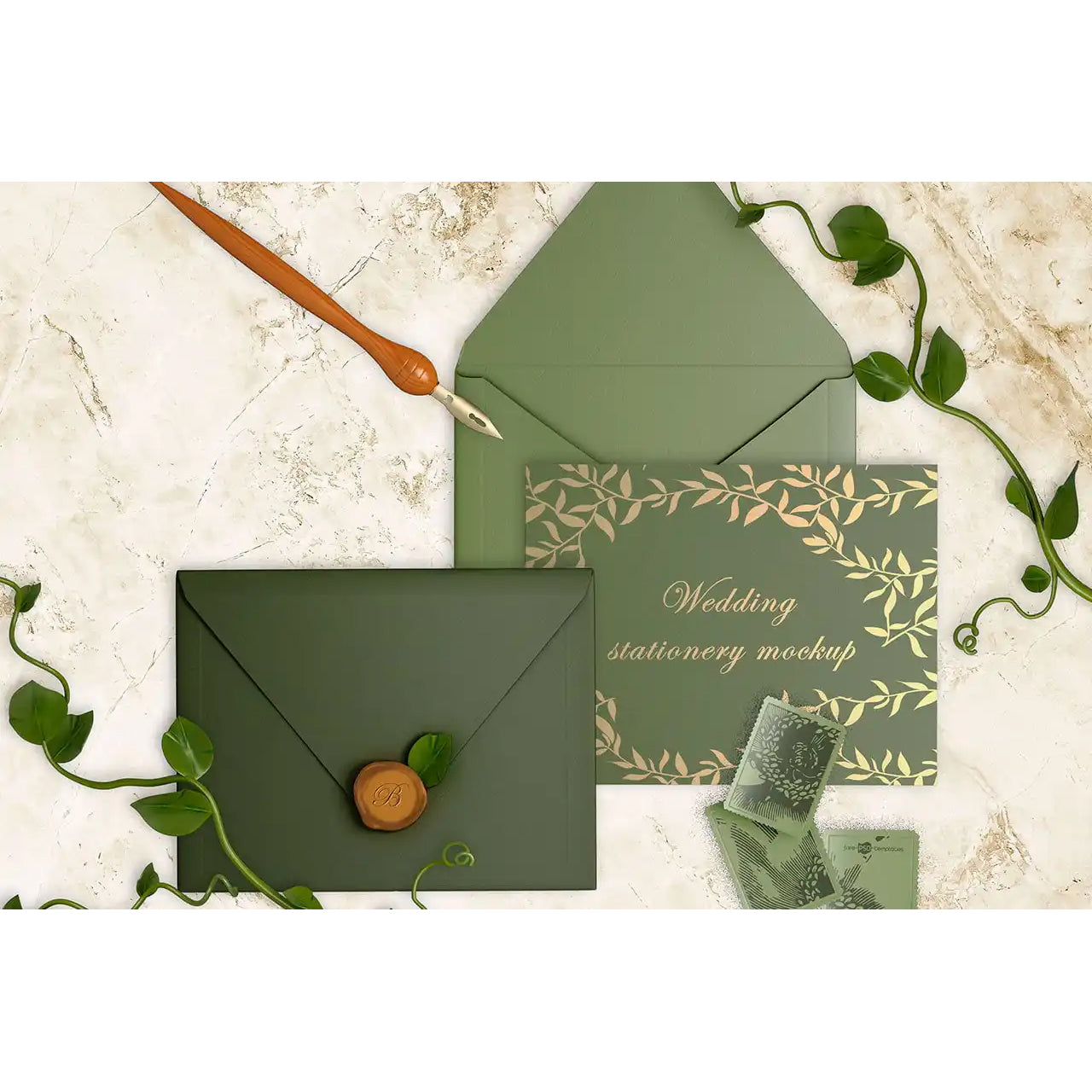 Recycled Paper Personalized Printing Business Card & Greeting Card Eco-Friendly Custom Logo Gold Foil Embossed Sustainable Thank You Insert Card Wholesale Printing Service