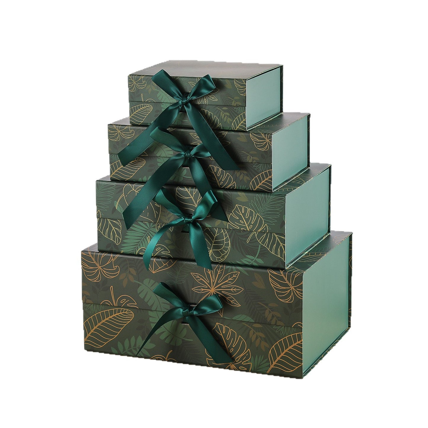 Wholesale Luxury Foldable Magnetic Rigid Cardboard Gift Box Custom Logo Matte Paper With Satin Ribbon For Cosmetic Jewelry Apparel Wedding Holiday OEM Packaging