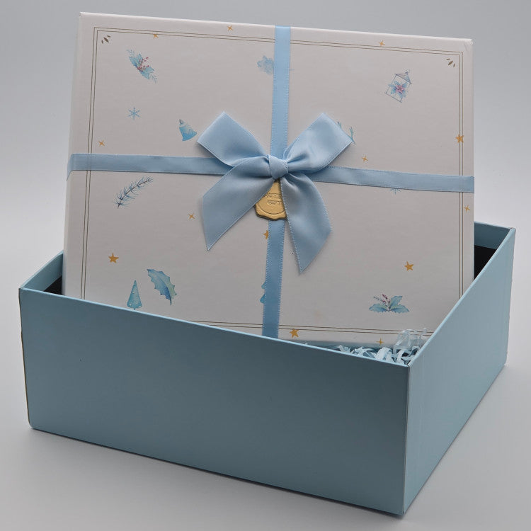 Square Exquisite Heaven and Earth Cover Rigid Gift Box Custom Logo Recyclable Two-Piece Paper Packaging Box For Jewelry Cosmetic Holiday Gifts