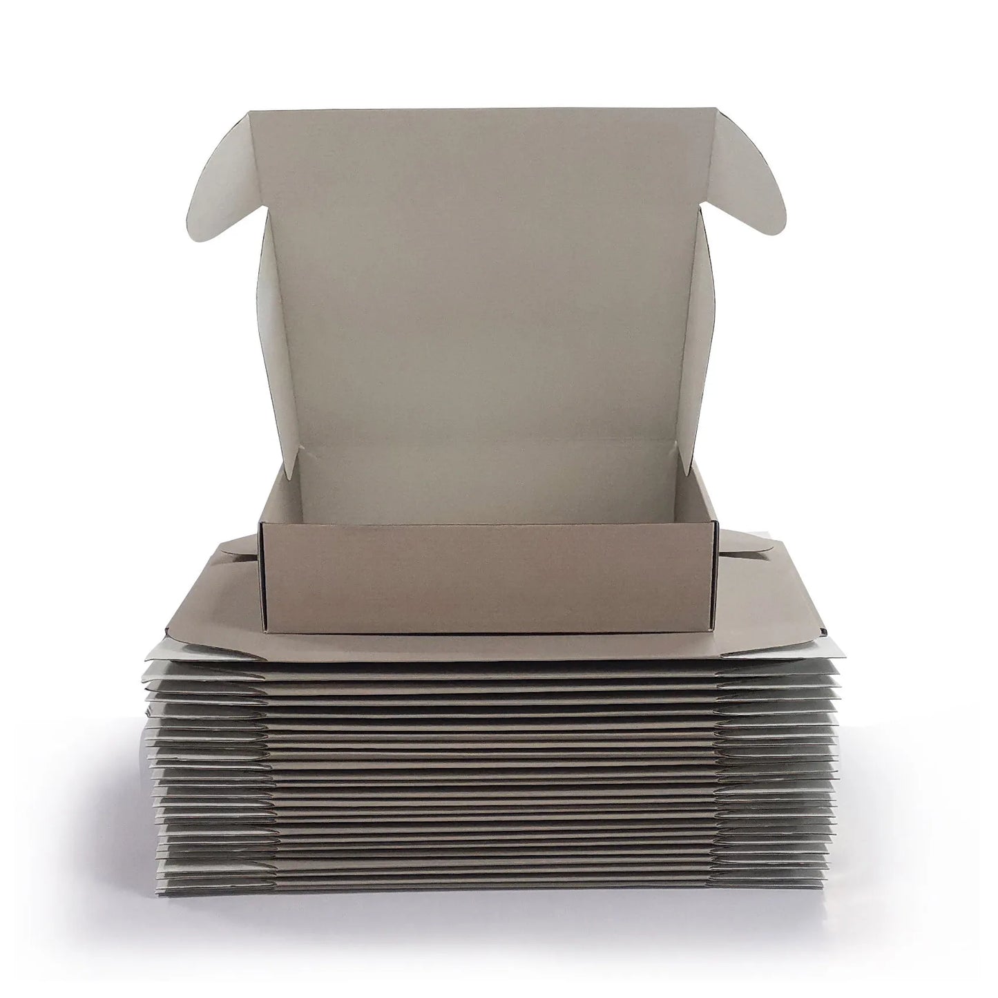 Luxury Custom Cardboard Gift Mailing Mailer Shipping Box Beige Corrugated Paper Packing Cardboard Box