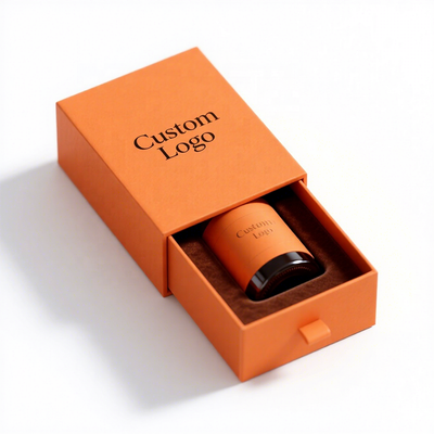 Caja de regalo tipo cajón de color de marca personalizada | Impresión de logotipo e inserto de espuma EVA para una botella de perfume, suero, crema facial y empaque de regalo de lujo para el cuidado de la piel | MOQ 100 unidades