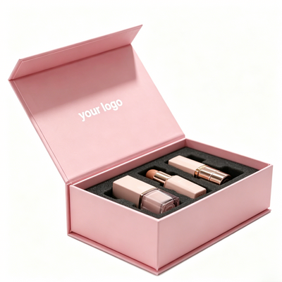 Custom Magnetic Gift Box Set with EVA Foam Insert | Multi-Color Interior Logo for Beauty Skincare Makeup & Brand Gift Sets | MOQ 100 pcs