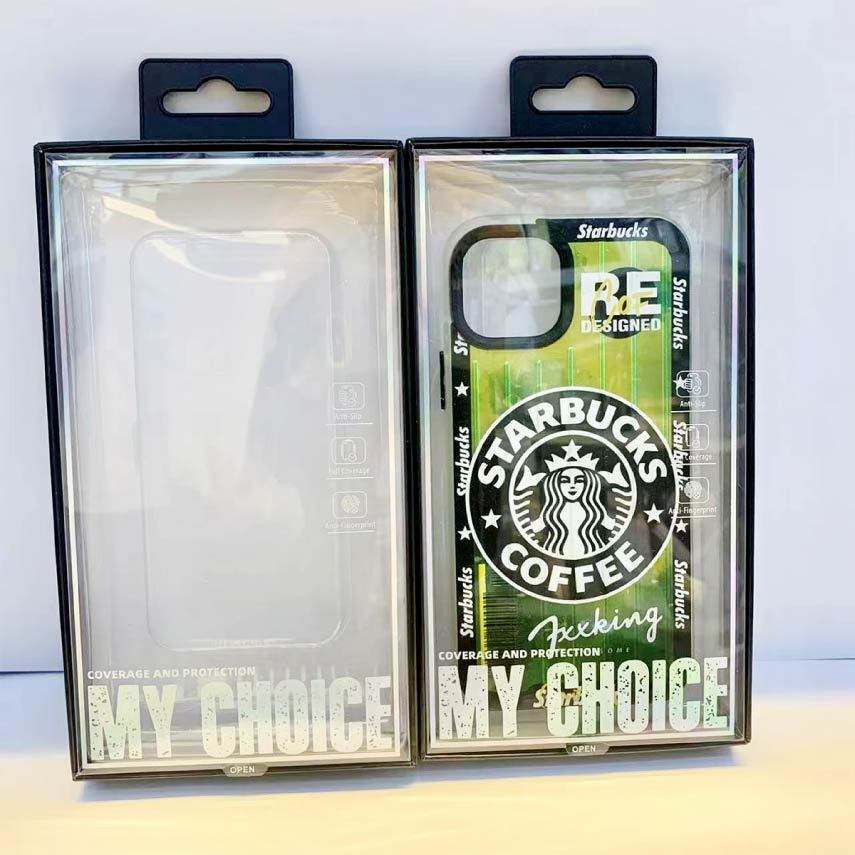 Custom Clear PVC Phone Case Retail Packaging Box | White Black Cardboard Back Card Hang Hole Full Color Brand Logo Print Multi-Model for Mobile Phone Case Accessories Brand Retail Shelf & Online Platform | MOQ 100 pcs