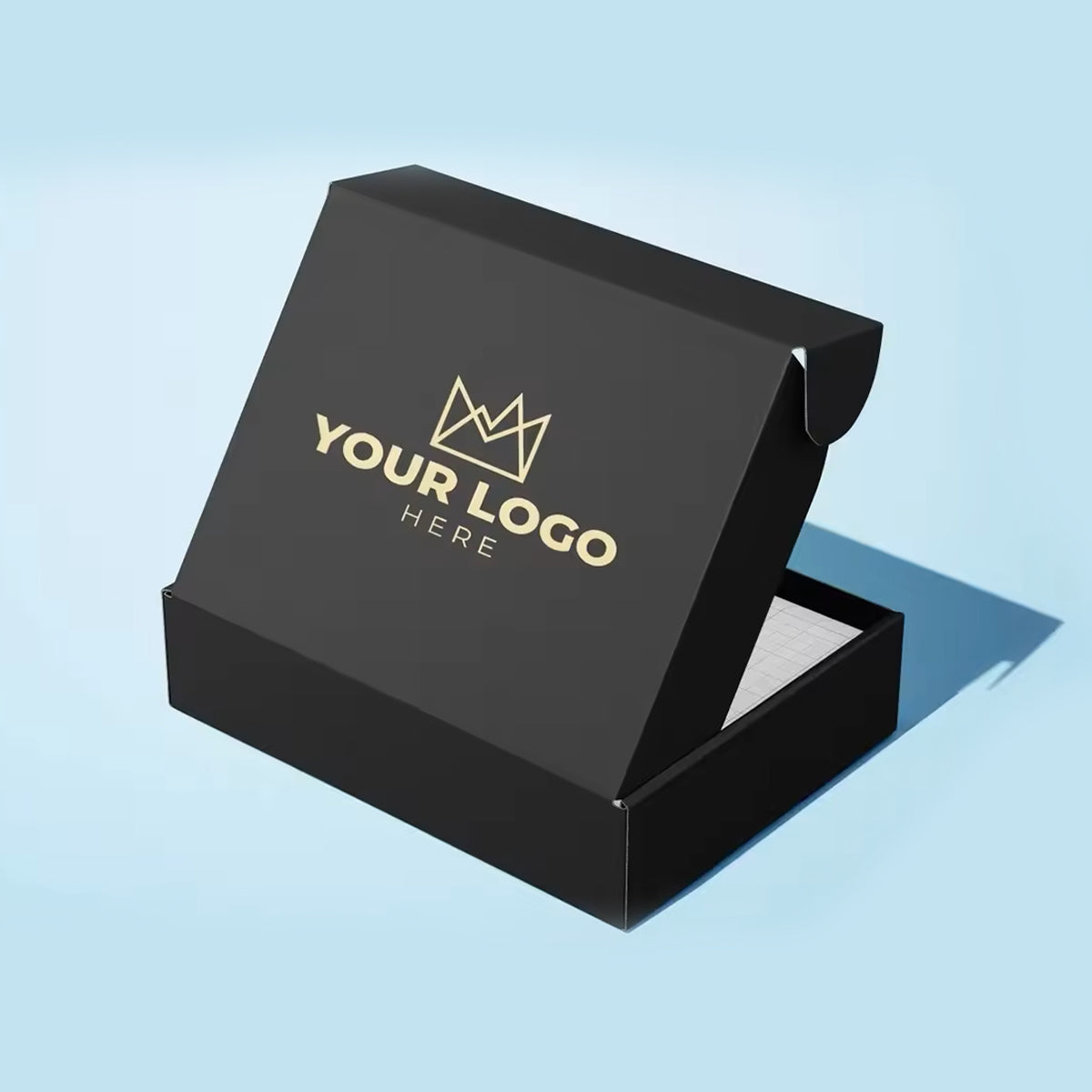 Custom Printed Design Logo Black Paper Kraft Phone Case Packaging Shipping Corrugated Cardboard Boxes Manufacturer Wholesale