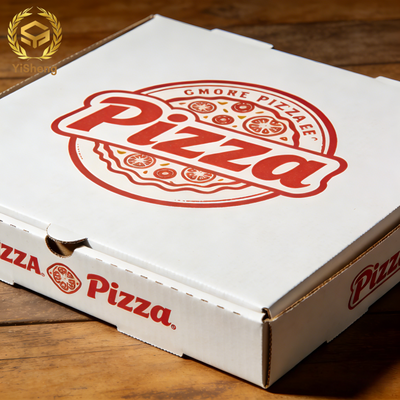 Cajas de Pizza Personalizadas | Envases de Cartón Corrugado con Logotipo para Pizzerías | Cantidad mínima de pedido: 100 unidades