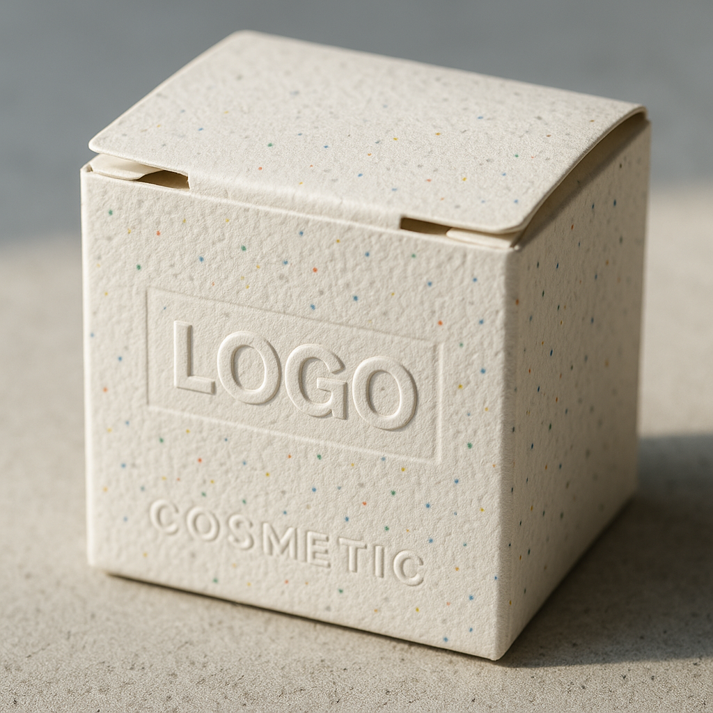 Custom Small Folding Tuck Top Box | Full-Color Print or Embossed Logo in Speckled Bamboo Kraft & Matte Finishes for Skincare Candle Cosmetic & Small Gift Packaging | MOQ 100 pcs