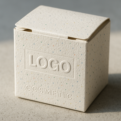 Custom Small Folding Tuck Top Box | Full-Color Print or Embossed Logo in Speckled Bamboo Kraft & Matte Finishes for Skincare Candle Cosmetic & Small Gift Packaging | MOQ 100 pcs