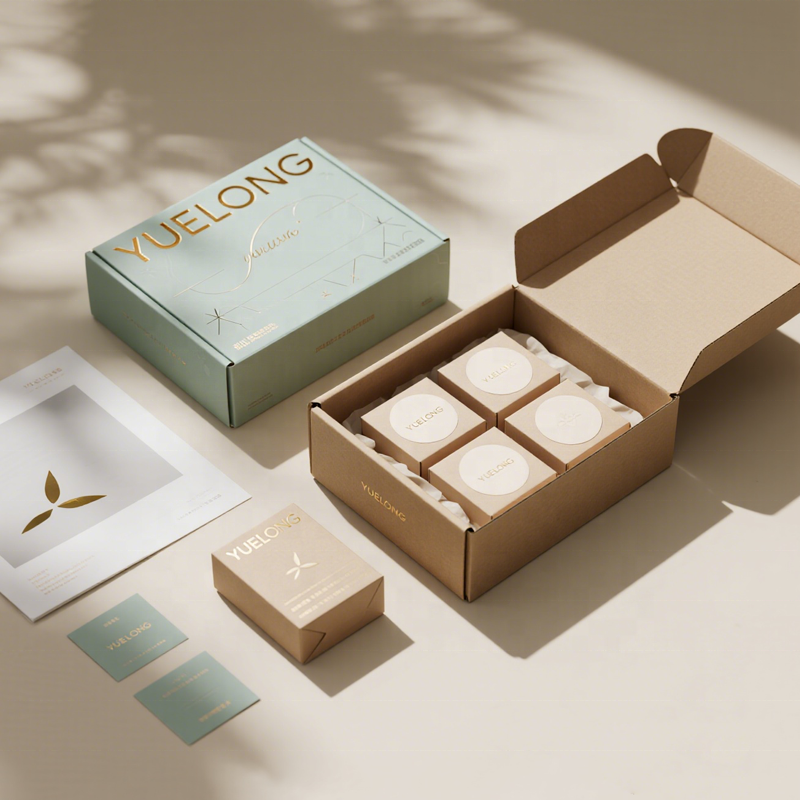 Custom Eco Minimalist Printed Mailer Boxes | Single Color Outside Inner Thank You Print for Apparel Skincare Organic Brands | MOQ 100 pcs