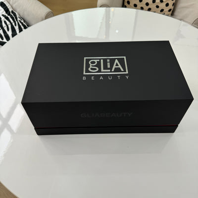 Custom Matte Black Magnetic Gift Box Set | Silver Logo EVA Foam Insert & Full Interior Brand Print for Skincare Beauty MedTech & Corporate Gift Sets | MOQ 100 pcs