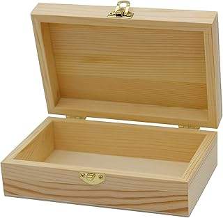 Custom Multi-Style Natural Solid Wood Hinged Gift Box Collection | Unfinished Carved Rustic Vintage Pirate Chest & Painted Styles Brass Copper Clasp Hardware Custom Size for Jewelry Tea Souvenir Craft Retail Brand | MOQ 100 pcs