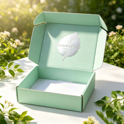 Cajas de envío con tapa interior de lámina de oro blanco crema personalizadas | Sello de logotipo de lujo para joyería, belleza, regalos y marcas minoristas premium | MOQ 100 unidades
