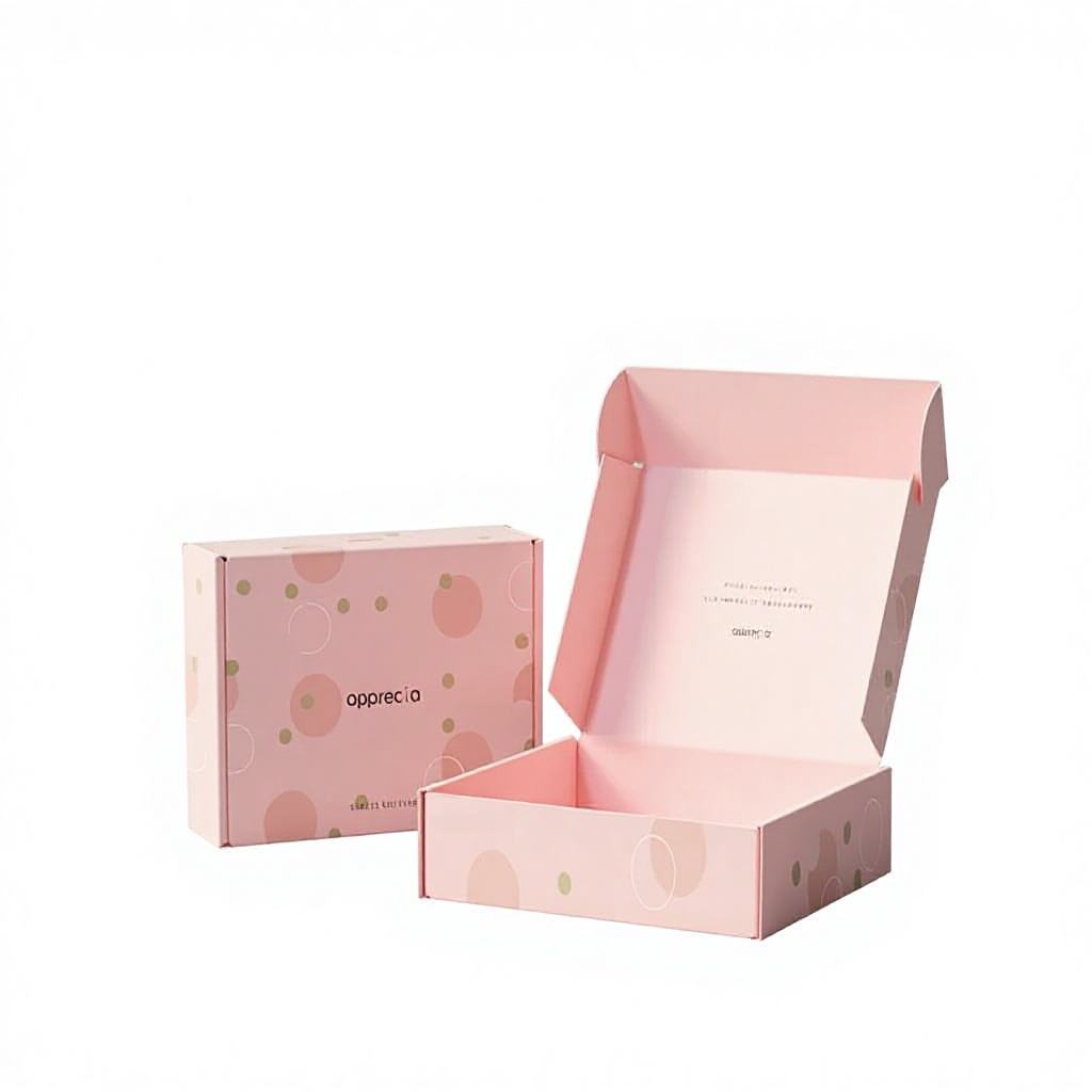 Custom Printed & Plain White Mailer Boxes | Full-Color Pattern Outside Inner Slogan for Beauty Gift & Subscription Brands | MOQ 100 pcs