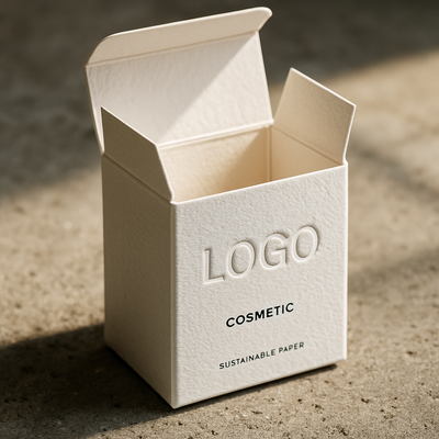Custom Small Folding Tuck Top Box | Full-Color Print or Embossed Logo in Speckled Bamboo Kraft & Matte Finishes for Skincare Candle Cosmetic & Small Gift Packaging | MOQ 100 pcs