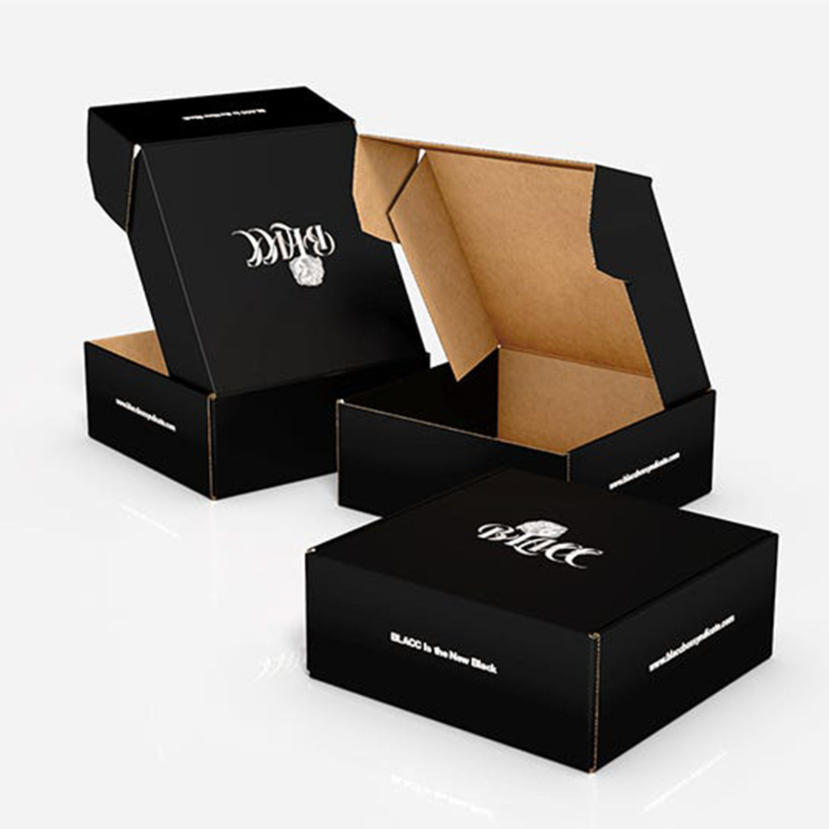 Custom Printed Design Logo Black Paper Kraft Phone Case Packaging Shipping Corrugated Cardboard Boxes Manufacturer Wholesale