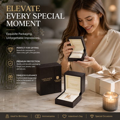 Custom Luxury Jewelry Wood Box with Slide Outer Shell | Dark Walnut Wood Grain Cream Velvet Interior Gold Brand Hot Stamp for Ring Bracelet Necklace Earring Fine Jewelry Brand Gift | MOQ 100 pcs