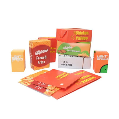 Cajas para Hamburguesas de Papel Kraft Personalizadas | Set de Empaques para Alimentos con Vasos para Patatas Fritas y Bandejas para Hot Dogs | Cantidad Mínima de Pedido 100 unidades