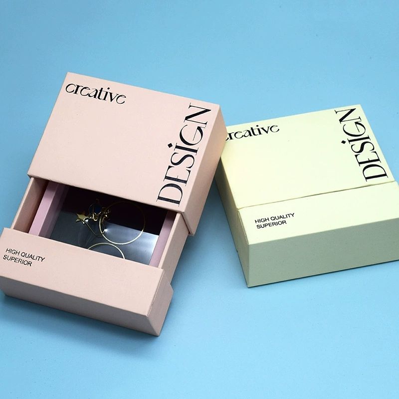 Custom Printed Drawer Jewelry Box | Full-Color Print & Velvet Tray Insert for Ring Bracelet Necklace & Fine Jewelry Brand Retail Packaging | Multi-Color | MOQ 100 pcs