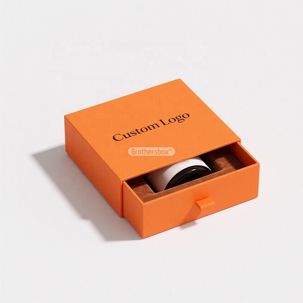 Caja de regalo tipo cajón de color de marca personalizada | Impresión de logotipo e inserto de espuma EVA para una botella de perfume, suero, crema facial y empaque de regalo de lujo para el cuidado de la piel | MOQ 100 unidades