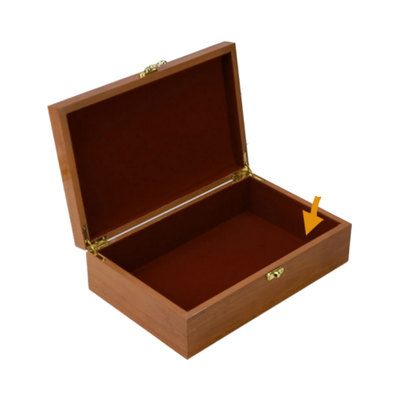 Custom Natural Walnut Teak Solid Wood Hinged Storage Box | Multi-Style Gold Antique Bronze Lock & Hinge Hardware Natural or Velvet Interior Multi-Size for Cigar Humidor Jewelry Coin Souvenir Tea Keepsake | MOQ 100 pcs