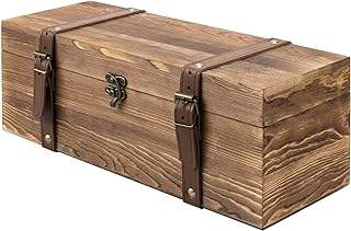 Custom Multi-Style Natural Solid Wood Hinged Gift Box Collection | Unfinished Carved Rustic Vintage Pirate Chest & Painted Styles Brass Copper Clasp Hardware Custom Size for Jewelry Tea Souvenir Craft Retail Brand | MOQ 100 pcs
