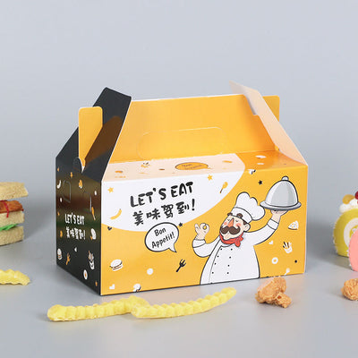Custom Cartoon Printed Fast Food Paper Box Set | Chicken Bucket Burger Box Fry Cup & Tray | MOQ 100 pcs