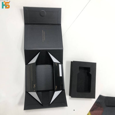 Custom Magnetic Gift Box with Custom-Cut EVA Foam Insert | Multi-Color Holographic Logo for Watch Earphone Tech & Corporate Premium Gift Sets | MOQ 100 pcs