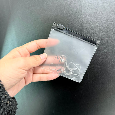 Custom Printed Frosted PVC Zipper Bags | Clear Logo Packaging for Jewelry & Apparel | MOQ 100 pcs