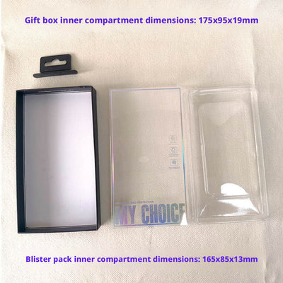 Custom Clear PVC Phone Case Retail Packaging Box | White Black Cardboard Back Card Hang Hole Full Color Brand Logo Print Multi-Model for Mobile Phone Case Accessories Brand Retail Shelf & Online Platform | MOQ 100 pcs