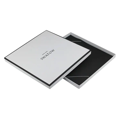 Caja de regalo grande personalizada de dos piezas con tapa y base para ropa | Logotipo con lámina dorada o plateada y papel de seda de marca para embalaje minorista de camisas, bufandas y marcas de moda | Varios colores | MOQ 100 unidades