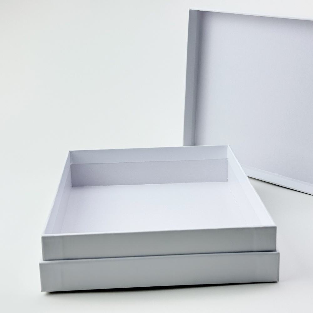 Custom Full-Color Print Two-Piece Lid and Base Gift Box | White Base Multi-Size for Baby Shower Birthday Snack Beauty Pet & Holiday Gift Set Packaging | MOQ 100 pcs