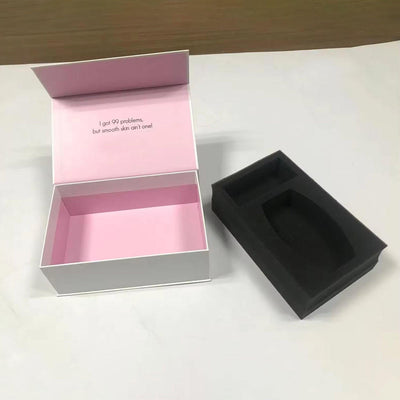 Custom Magnetic Gift Box with Custom-Cut EVA Foam Insert | Multi-Color Holographic Logo for Watch Earphone Tech & Corporate Premium Gift Sets | MOQ 100 pcs