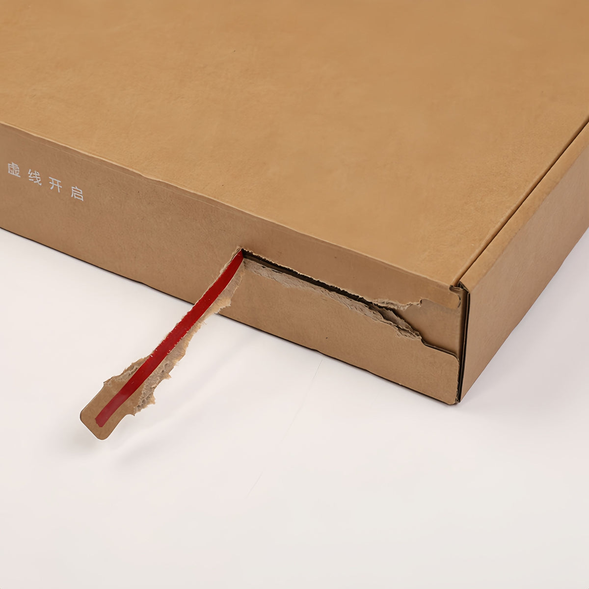 Cajas de envío de cartón kraft con tira de apertura | Lengüeta fácil de abrir con logotipo para marcas de alimentos, panadería orgánica y comercio electrónico | Cantidad mínima de pedido 100 unidades