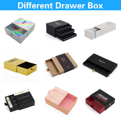 Custom Matte Black & Red Two-Tone Drawer Gift Box | Clear PVC Window & Full-Color Brand Text Print for Gaming Collectibles Tech Accessories & Creative Brand Packaging | MOQ 100 pcs