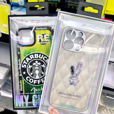 Custom Clear PVC Phone Case Retail Packaging Box | White Black Cardboard Back Card Hang Hole Full Color Brand Logo Print Multi-Model for Mobile Phone Case Accessories Brand Retail Shelf & Online Platform | MOQ 100 pcs