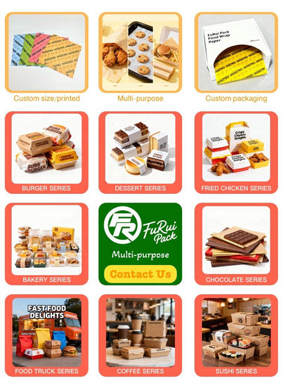Cajas para Hamburguesas de Papel Kraft Personalizadas | Set de Empaques para Alimentos con Vasos para Patatas Fritas y Bandejas para Hot Dogs | Cantidad Mínima de Pedido 100 unidades