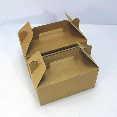Juego de Cajas para Comida de Pollo Impresas Personalizadas | Caja con Asa y Cajas con Tapa Abatible con Logo | Cantidad Mínima 100 unidades