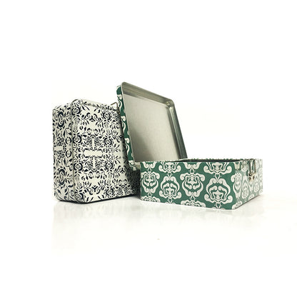 Rectangular Tinplate Buckle Custom Iron Box Custom Logo Food Grade Metal Case For Tea Cookie Hardware Jewelry Gift Pack