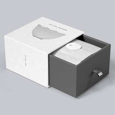 Customized Tea Set Drawer Gift Box Rigid Sliding Sleeve Paper Box Custom Logo For Ceramic Teapot Cup Kung Fu Tea Festival Business Gift Packaging