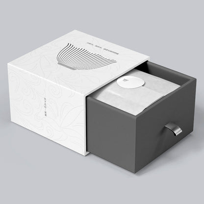 Customized Tea Set Drawer Gift Box Rigid Sliding Sleeve Paper Box Custom Logo For Ceramic Teapot Cup Kung Fu Tea Festival Business Gift Packaging