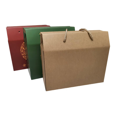 ortable Corrugated Fruit Paper Packaging Box Custom Logo Recyclable Breathable Foldable Handle Carton For Fresh Apple Grape Strawberry Farm Supermarket Gift Delivery